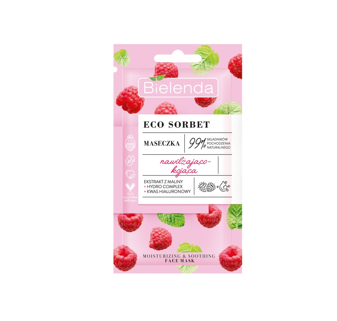 ECO SORBET Frambuesa mascarilla hidratante y calmante - Secretcrem, Cosmética